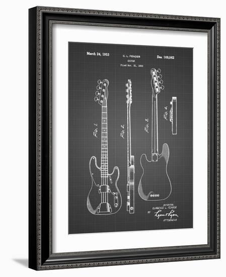 PP8 Black Grid-Borders Cole-Framed Giclee Print