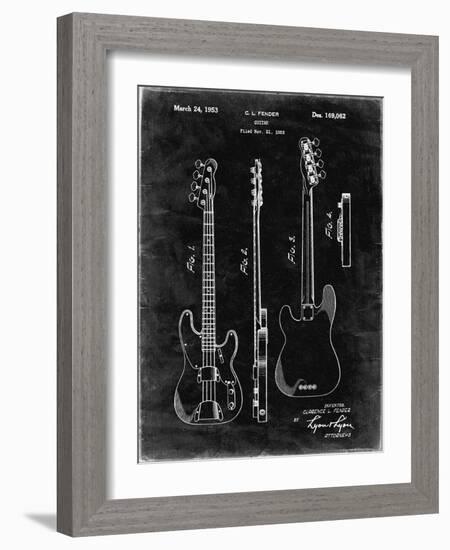 PP8 Black Grunge-Borders Cole-Framed Giclee Print