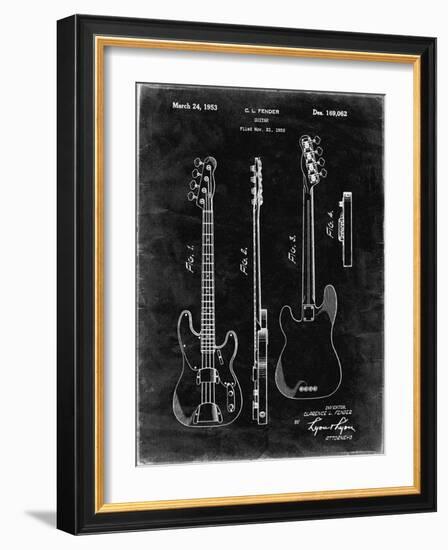 PP8 Black Grunge-Borders Cole-Framed Giclee Print