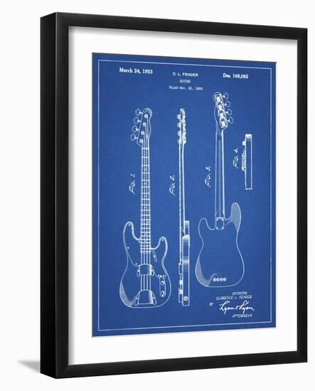 PP8 Blueprint-Borders Cole-Framed Giclee Print