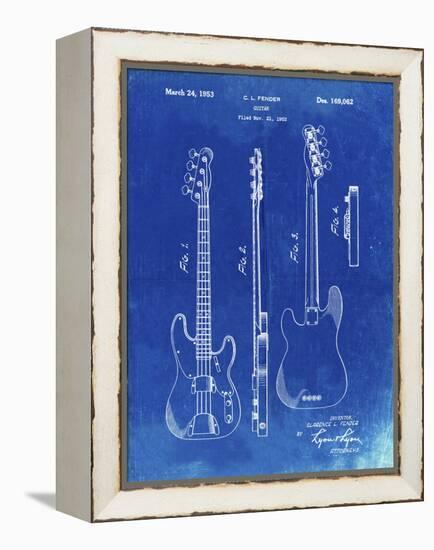 PP8 Faded Blueprint-Borders Cole-Framed Premier Image Canvas