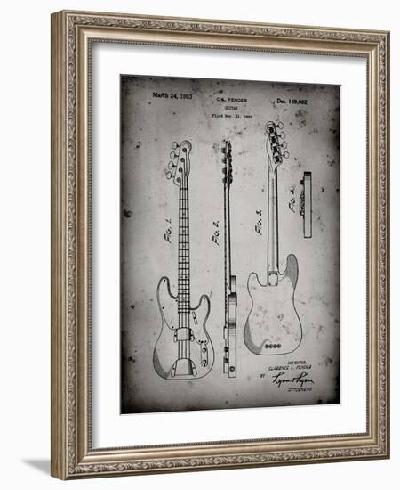 PP8 Faded Grey-Borders Cole-Framed Giclee Print