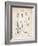 PP8 Vintage Parchment-Borders Cole-Framed Giclee Print