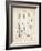 PP8 Vintage Parchment-Borders Cole-Framed Giclee Print