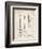 PP8 Vintage Parchment-Borders Cole-Framed Premium Giclee Print
