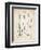 PP8 Vintage Parchment-Borders Cole-Framed Premium Giclee Print