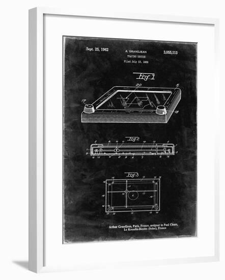 PP802-Black Grunge Etch A Sketch Poster Poster-Cole Borders-Framed Giclee Print