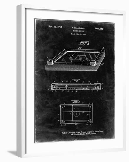 PP802-Black Grunge Etch A Sketch Poster Poster-Cole Borders-Framed Giclee Print