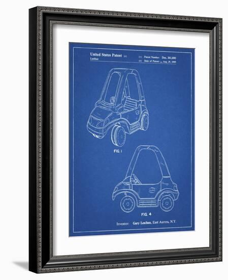 PP816-Blueprint Fisher Price Toy Car Patent Poster-Cole Borders-Framed Giclee Print