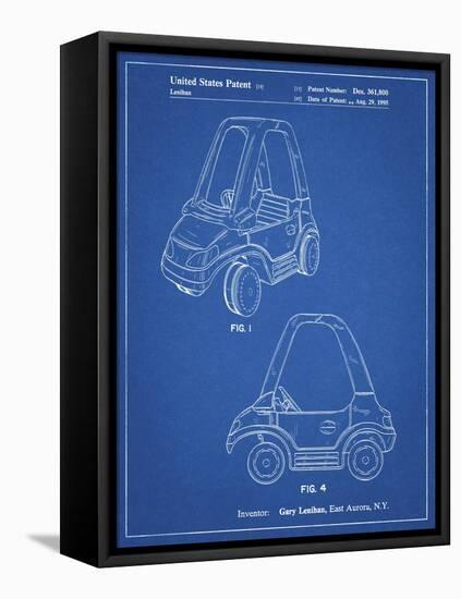 PP816-Blueprint Fisher Price Toy Car Patent Poster-Cole Borders-Framed Premier Image Canvas