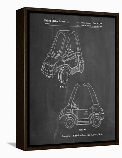 PP816-Chalkboard Fisher Price Toy Car Patent Poster-Cole Borders-Framed Premier Image Canvas