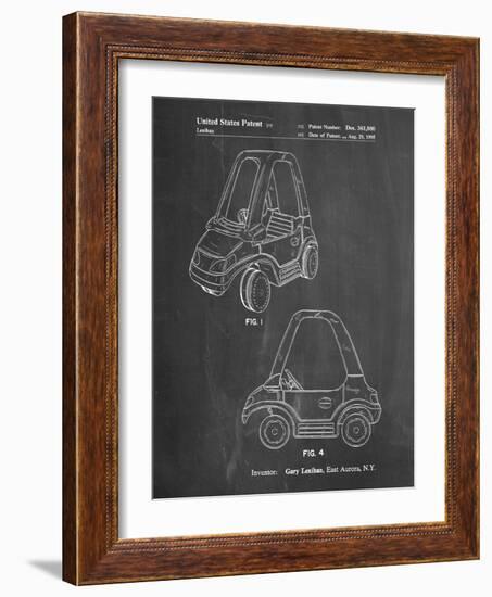 PP816-Chalkboard Fisher Price Toy Car Patent Poster-Cole Borders-Framed Giclee Print