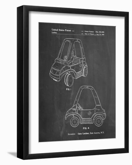 PP816-Chalkboard Fisher Price Toy Car Patent Poster-Cole Borders-Framed Giclee Print