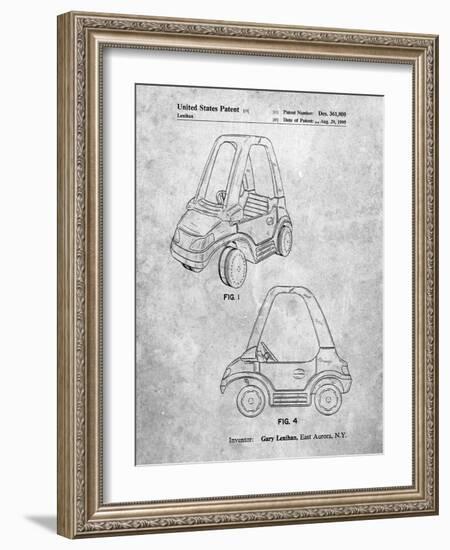 PP816-Slate Fisher Price Toy Car Patent Poster-Cole Borders-Framed Giclee Print