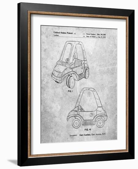 PP816-Slate Fisher Price Toy Car Patent Poster-Cole Borders-Framed Giclee Print