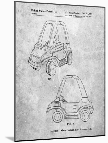 PP816-Slate Fisher Price Toy Car Patent Poster-Cole Borders-Mounted Giclee Print