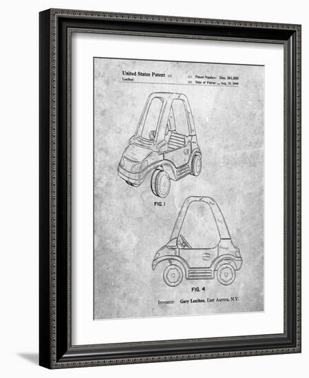 PP816-Slate Fisher Price Toy Car Patent Poster-Cole Borders-Framed Giclee Print