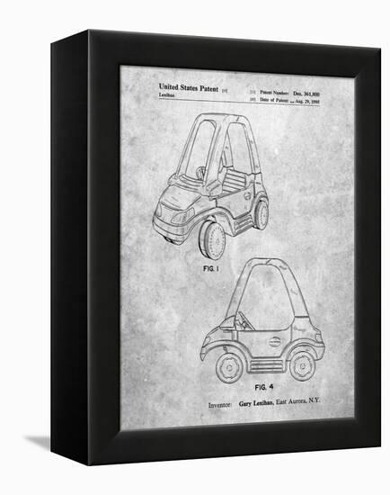 PP816-Slate Fisher Price Toy Car Patent Poster-Cole Borders-Framed Premier Image Canvas