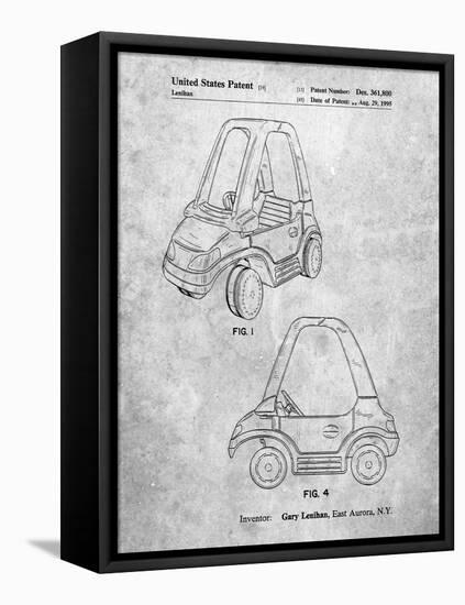 PP816-Slate Fisher Price Toy Car Patent Poster-Cole Borders-Framed Premier Image Canvas