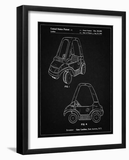 PP816-Vintage Black Fisher Price Toy Car Patent Poster-Cole Borders-Framed Giclee Print