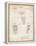 PP828-Vintage Parchment Football Pants Patent Print-Cole Borders-Framed Premier Image Canvas