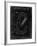 PP83-Black Grunge Oval Carabiner Patent Poster-Cole Borders-Framed Giclee Print