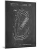PP83-Chalkboard Oval Carabiner Patent Poster-Cole Borders-Mounted Giclee Print