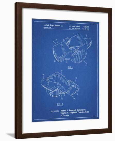 PP851-Blueprint Fox 40 Coach's Whistle Patent Poster-Cole Borders-Framed Giclee Print