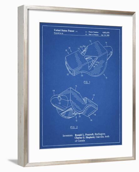 PP851-Blueprint Fox 40 Coach's Whistle Patent Poster-Cole Borders-Framed Giclee Print