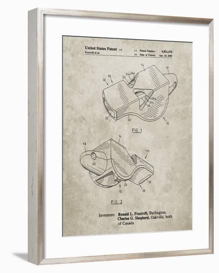 PP851-Sandstone Fox 40 Coach's Whistle Patent Poster-Cole Borders-Framed Giclee Print