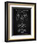 PP86-Vintage Black Nintendo 64 Controller Patent Poster-Cole Borders-Framed Giclee Print