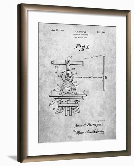PP865-Slate Gurly Transit Patent Poster-Cole Borders-Framed Giclee Print