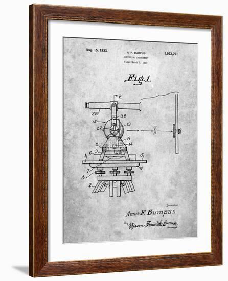 PP865-Slate Gurly Transit Patent Poster-Cole Borders-Framed Giclee Print