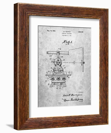 PP865-Slate Gurly Transit Patent Poster-Cole Borders-Framed Giclee Print