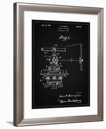 PP865-Vintage Black Gurly Transit Patent Poster-Cole Borders-Framed Giclee Print