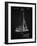 PP878-Vintage Black Herreshoff R 40' Gamecock Racing Sailboat Patent Poster-Cole Borders-Framed Giclee Print