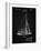 PP878-Vintage Black Herreshoff R 40' Gamecock Racing Sailboat Patent Poster-Cole Borders-Framed Giclee Print