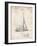 PP878-Vintage Parchment Herreshoff R 40' Gamecock Racing Sailboat Patent Poster-Cole Borders-Framed Giclee Print