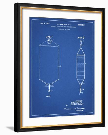 PP887-Blueprint I.V. Bag Patent Poster-Cole Borders-Framed Giclee Print