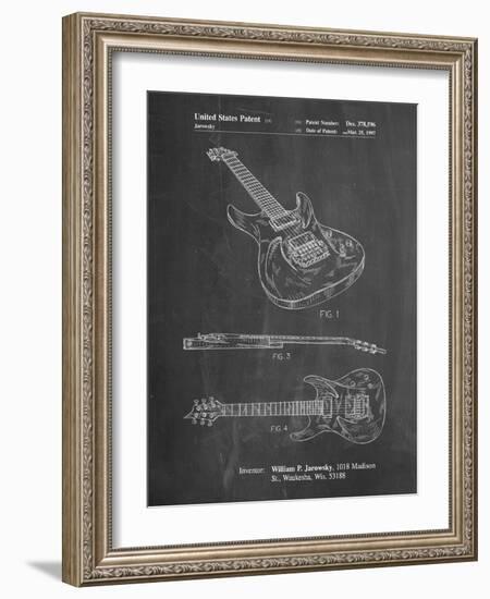 PP888-Chalkboard Ibanez Pro 540RBB Electric Guitar Patent Poster-Cole Borders-Framed Giclee Print