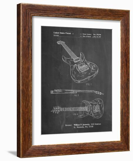 PP888-Chalkboard Ibanez Pro 540RBB Electric Guitar Patent Poster-Cole Borders-Framed Giclee Print