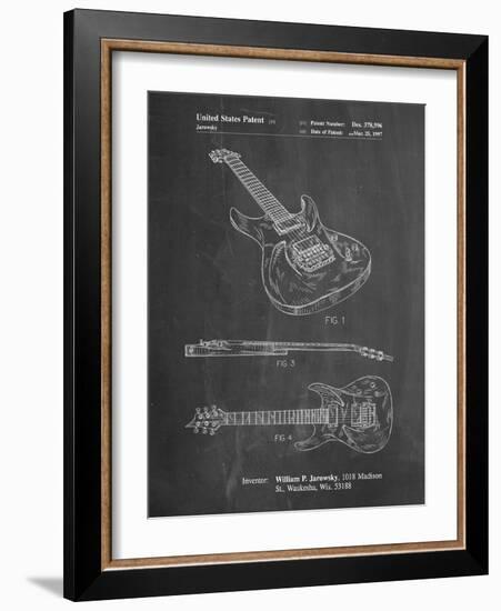 PP888-Chalkboard Ibanez Pro 540RBB Electric Guitar Patent Poster-Cole Borders-Framed Giclee Print