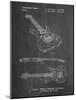 PP888-Chalkboard Ibanez Pro 540RBB Electric Guitar Patent Poster-Cole Borders-Mounted Giclee Print