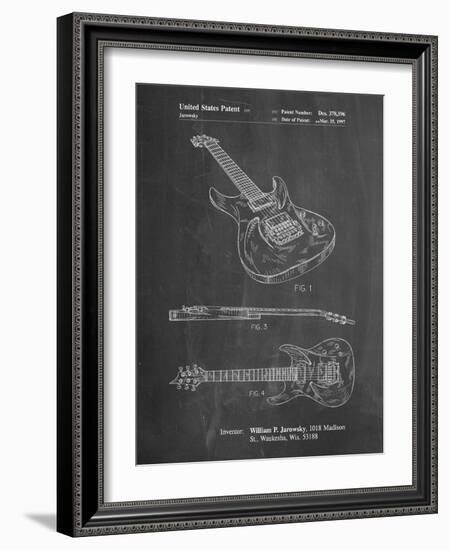 PP888-Chalkboard Ibanez Pro 540RBB Electric Guitar Patent Poster-Cole Borders-Framed Giclee Print