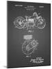 PP892-Black Grid Indian Motorcycle Drive Shaft Patent Poster-Cole Borders-Mounted Giclee Print