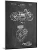 PP892-Chalkboard Indian Motorcycle Drive Shaft Patent Poster-Cole Borders-Mounted Giclee Print