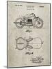 PP893-Sandstone Indian Motorcycle Saddle Patent Poster-Cole Borders-Mounted Giclee Print