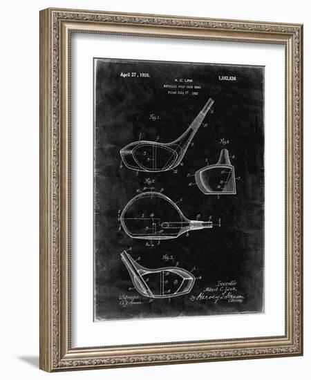 PP9 Black Grunge-Borders Cole-Framed Giclee Print