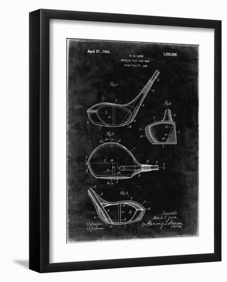PP9 Black Grunge-Borders Cole-Framed Giclee Print