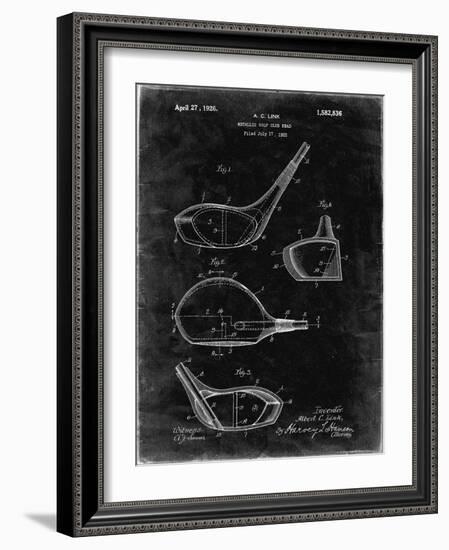 PP9 Black Grunge-Borders Cole-Framed Giclee Print